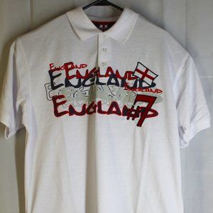England 04 Soccer/Football Polo style shirt Mens L